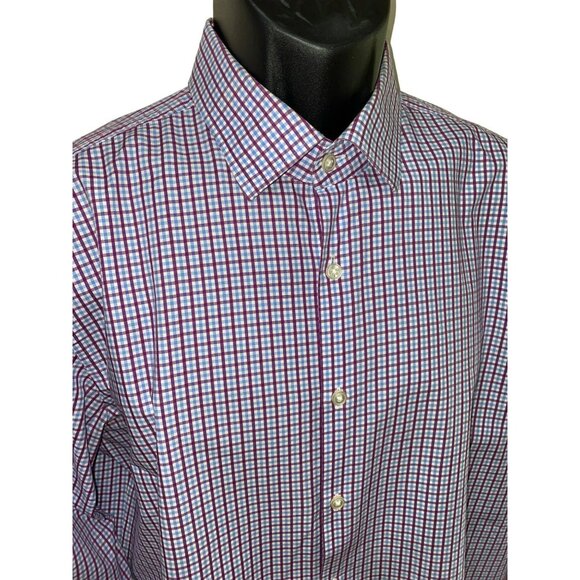 New BOSS SHARP-FIT SHIRT IN OXFORD COTTON WITH GINGHAM CHECK Size 16-32/33 - Picture 7 of 11